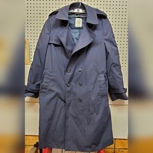 DSCP defender collection all wear coat men's size 44R navy blue removable liner
